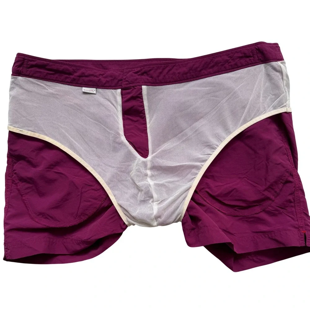 Orlebar Brown Setter Swim Shorts Mens 38 Magenta OB Classic Tailored Trunks